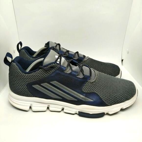 Adidas Rise Up Men's Cross Training Sneakers Size 11.5 Blue White Grey - Picture 2 of 8